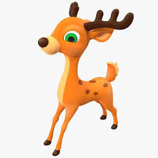Cartoon Deer 3d Model Ad Cartoon Deer Model With Images Deer Cartoon Cartoon Deer