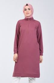 fermuarli reglan kol tunik 3150 08 haki urun kodu 503115 renk haki aksesuar fermuarli astarsiz desen duz kumas polyester mankenler tuni k uzun kollu