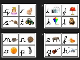 These printable alphabet flashcards are going to help your child learn their letters in no time. Cursive Alphabet And Picture Flash Cards Letters Eyfs Teaching Resources