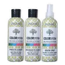 O kit tonalizante excllusiv tom haskell contém: Inoar Kit Color System Shampoo Condicionador E Keratin Spray Pos Coloracao 3x250ml Compre No Shopfacil Com
