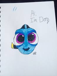 Baby Dory Is One Of The Cutest Animated Characters I Ve Ever Seen Had To Draw Her Disney Drawings Cute Disney Drawings Easy Disney Drawings