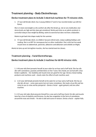 Treatment Planning For Beauty Therapy Level 3 Face And Body Electrotherapy Teaching Resources