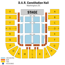 All Inclusive Dar Constitution Hall Seating Chart View Dar