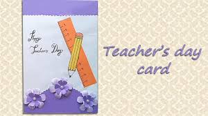 If they have any problem in drawing book for teachers day card then they can use sticker or paper cutting too. Diy Teacher S Day Card Handmade Teachers Day Card Making Idea By Farjana S Craft