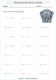 Each worksheet has 20 problems determining where to place the decimal in a multiplication problem. Printable Primary Math Worksheet For Math Grades 1 To 6 Based On The Singapore Math Curriculum