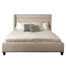 Tufted king bed by the home dekor (78x72 inches size of mattress will fit on king beds by the home dekor) is very strong and give modern look to the bedroom. Home Fare Shelter Wing Channel Tufted King Bed In Beige D238 Br K2