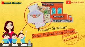 Sebelum membahas lebih jauh mengenai struktur surat pribadi, perlu anda ketahui terlebih dahulu. Struktur Surat Pribadi Dan Surat Dinas Bahasa Indonesia Youtube