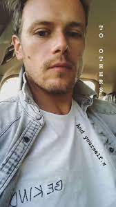 Sheugs On Twitter So Samheughan Looks Like You Took Up Embroidery At Sasrednotice Summercamp B Sam Heughan Jamie Fraser Sam Heughan Sam Heughan Outlander