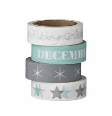 Olhom Set 4 Rollos De Cinta Christmas Verde Menta Cintas Material Para Manualidades Cinta Washi