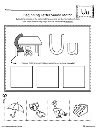 The alphabet letter u, by itself, makes 9 sounds and 3 combined sounds. Short Letter U Beginning Sound Flipbook Printable Myteachingstation Com
