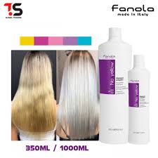 Typically, when dark hair is bleached it will go through various brassy reds, oranges, and yellows. Fanola No Yellow Hair Treatment Purple Shampoo 350ml 1000ml Suitable For Coloured Dyed Bleached Hair No Yellow Lazada