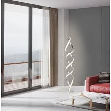 One common risk factor for falls among seniors is poor lighting. Artiva Infinito 63 In Anodize Aluminium Unique Modern Led Floor Lamp Led998168alu The Home Depot