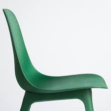 In 10 days from now we will introduce our first kitchen front which is made out of recycled wood fibre, and it's covered in plastic, coming from recycled pet bottles. Odger Green Chair Ikea