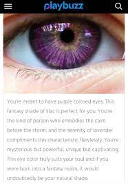 Light blue eyes indicate an absence of melanin or brown pigmentation. What S Your True Eye Color Purple Eye Color Purple Color Purple