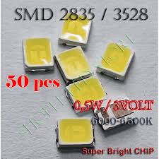 Pada lampu emergency led portable biasanya cukup banyak terdapat komponen lampu led ini dengn urutan rangkaian seri maupun paralel atau bisa juga dengan susun rangkaian kombinasi. 50 Pcs Hpl 0 5 Watt 3volt Smd Led 2835 Cold White Warm White