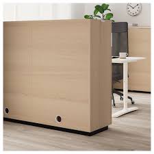 Galant Cabinet With Sliding Doors White Stained Oak Veneer 63x47 1 4 Ikea Ikea Galant Ikea Plastic Shelves