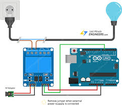 The circuit is used a relay wthe arduino to control high voltage electronics.parts.relay (5 vdc)2.2 k resistor330 ohm resistorgreen led in4007 rectifier. In Depth Interface Two Channel Relay Module With Arduino