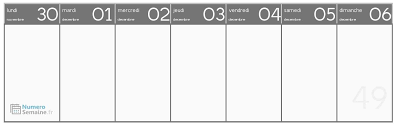 ) voici le plan des vidéos et lives qui doivent arriver cette semaine. Semaine Du Lundi 30 Novembre 2020 Au Dimanche 06 Decembre 2020 Numerosemaine Fr