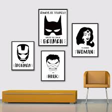 Complete with bunkbeds, plenty of storage, an aquarium, and some wild wall art, this bedroom is perfect for two young boys. Black White Superhero Batman Mask Movie Poster Boy Kid Room Wall Art Print Picture Home Decor Canvas Painting No Frame Buy At The Price Of 3 00 In Aliexpress Com Imall Com