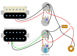 There are many different ways to wire up an electric guitar. Seymour Duncan Custom Custom Wiring Diagram Humbucker Soup