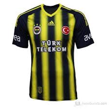Fenerbahçe condivo18 jsy sarı erkek forma 100481864. Fenerbahce 2013 2014 Efsane Cubuklu Taraftar Forma Kisa Kol Fiyati