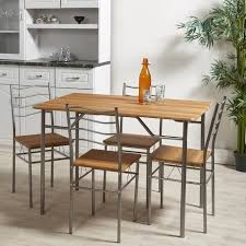 Trouvez votre annonce de tables de cuisine d'occasion à vendre ou acheter parmi nos débarras tables de cuisine occasions sur paruvendu mondebarras. Mirabel Ensemble Table Et Chaises De 4 A 6 Personnes Contemporain En Metal Gris Et Mdf Decor Chene L 110 X L 70 Cm Achat Vente Table De Cuisine