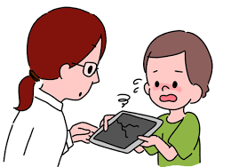 タブレット 壊すイラスト｜無料イラスト・フリー素材なら「イラストAC」