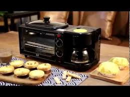 3 In 1 Electric Breakfast Machine Multifunction Coffee Maker Frying Pan Mini Oven Youtube