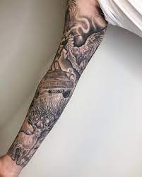 Image May Contain One Or More People Harry Potter Tattoo Sleeve Harry Tattoos Harry Potter Sleeve