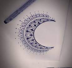 Crest Moon Mandala Tattoo Moon Tattoo Designs Moon Mandala Tattoo Tattoos
