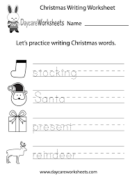 Free Preschool Christmas Writing Worksheet Preschool Christmas Worksheets Christmas Worksheets Preschool Writing