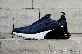 Nike Air Max 270 Air Cushion Mens Running Shoes Ah8050 400 Navy Blue Black White Nike Air Max Cheap Nike Air Max Air Max