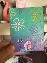 Painting Spongebob Aesthetic Small Canvas Paintings Small Canvas Art Spongebob Painting Apply the glaze when the paint is almost dry, but still has a few, small wet spots on the. pinterest