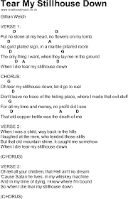 Bluegrass songs with chords - Tear My Stillhouse Down