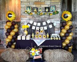Sunflower Western Birthday Party Ideas Photo 3 Of 11 Sunflower Birthday Parties Western Birthday Party Sunflower Party