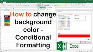 How To Change The Background Color Of A Cell Base On The Value In Excel Colorful Backgrounds Excel Change