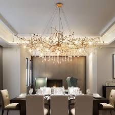 New Arrival Copper Colorful Chandeliers Lighting Water Drops Lustre De Cristal Salon Copper Avize Salon Chandeliers Pendant In 2020 Ceiling Design Living Room Chandelier Chandelier Pendant Lights