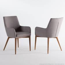 chaise avec accoudoirs en tissu gris clair avec pietement bois lot de 2 monroe kaligrafik fauteuil de table chaise salle a manger chaise design