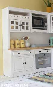 Diy Dollhouse Living Room And Kitchen Barbie Kitchen Diy Dollhouse Dollhouse Kitchen