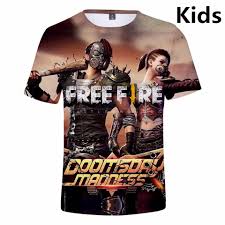 Players freely choose their starting point with their parachute, and aim to stay in the safe zone for as long as possible. 3 To 14 Years Kids T Shirt Free Fire 3d Printed Tshirt T Shirt Boys Girls Harajuku Cartoon T Shirts Tops Children Clothes T Shirts Aliexpress