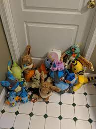 Message Me For An Individual Listing Or Bundle Deal For The One S You Want Giant Eevee 27 Mareep Sold Boo Pokemon Stuffed Animals Pokemon Pokemon Plush