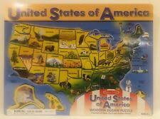 Check spelling or type a new query. Melissa Doug Usa Map Wooden Puzzle 16x12 45 Pcs 3797 For Sale Online Ebay
