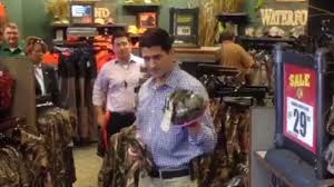 Ryan buys daughter hunting clothes