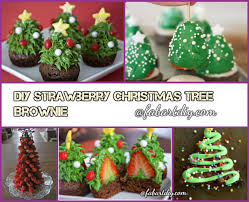 The following 50 christmas decoration ideas have been handpicked to help you find a project that will inspire you to embrace your artistic side of the secret to the best christmas ideas is simplicity. Diy Strawberry Christmas Tree Brownie Bites