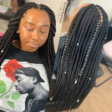 757 Braid Specialist On Instagram Full Length Medium Sized Box Braids Link In Bio Braid Hair Braid Videos Individual Braids Braided Hairstyles