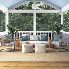 I covered the porch swing chains with covers designed to cover electrical cords from hobby lobby it's designed for areas such as this…porches. Stylish Screened In Porch Ideas
