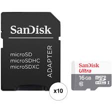 The sandisk sdhc memory card has a blank writeable white space on the front of the card, making it sandisk sdhc memory card features: Sandisk 16gb Ultra Uhs I Microsdhc Memory Card