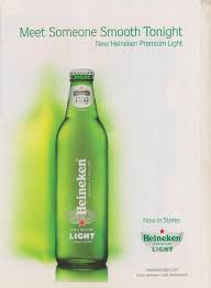 Heineken Light Beer Alcohol Advertisement Print Meet Someone Smooth Tonight Light Beer Heineken Alcohol