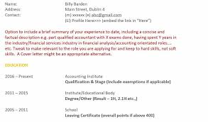 Mentioned is the way you can write. The Perfect Newly Qualified Accountant Cv Industry Trained By Barden Barden