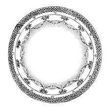 Black And White Plates Clipart Vintage Plate Dish Crockery 12 Tif Jpeg Image 1600 1589 Pixels Scaled 43 Vintage Drawing Banner Clip Art Vintage Illustration